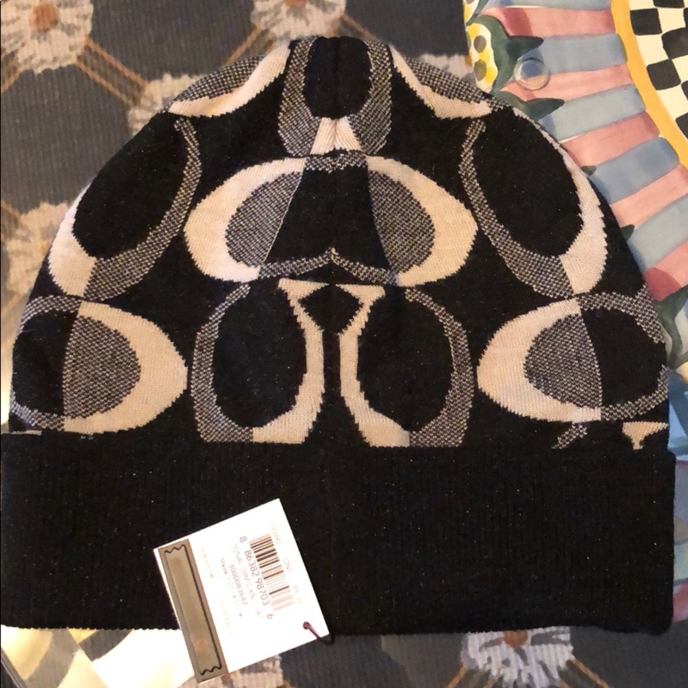 Authentic brand new with tag coach glitter hat
